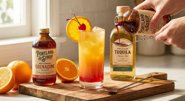 How to make a tequila sunrise: classic ratio & layering