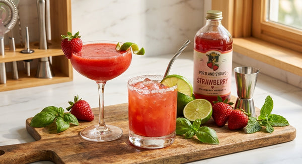 Strawberry syrup for cocktails: from daiquiris to margs