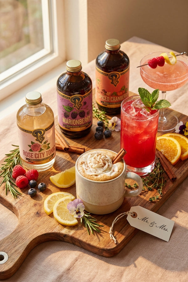 Cocktail syrup bundle for wedding gifts: what to send