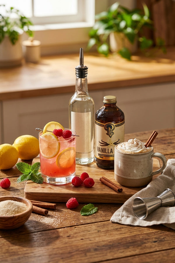 How to substitute simple syrup with flavored syrup