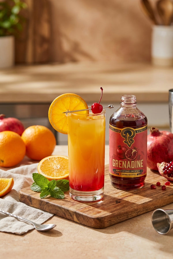 Grenadine syrup for tequila sunrise: ratio, recipe & how to use