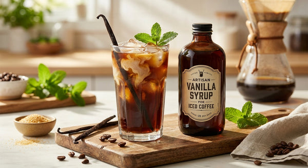 Vanilla syrup for iced coffee: ratio that doesn't get watered down