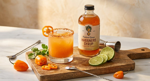 Habanero syrup for cocktails: heat with balance