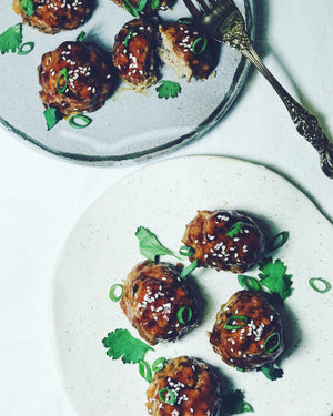 Spicy Ginger Turkey Meatballs