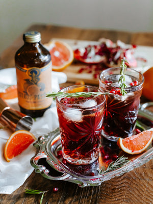 Pomegranate Rosemary Gin Fizz