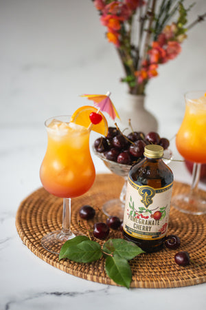 tequila sunrise pomegranate cherry
