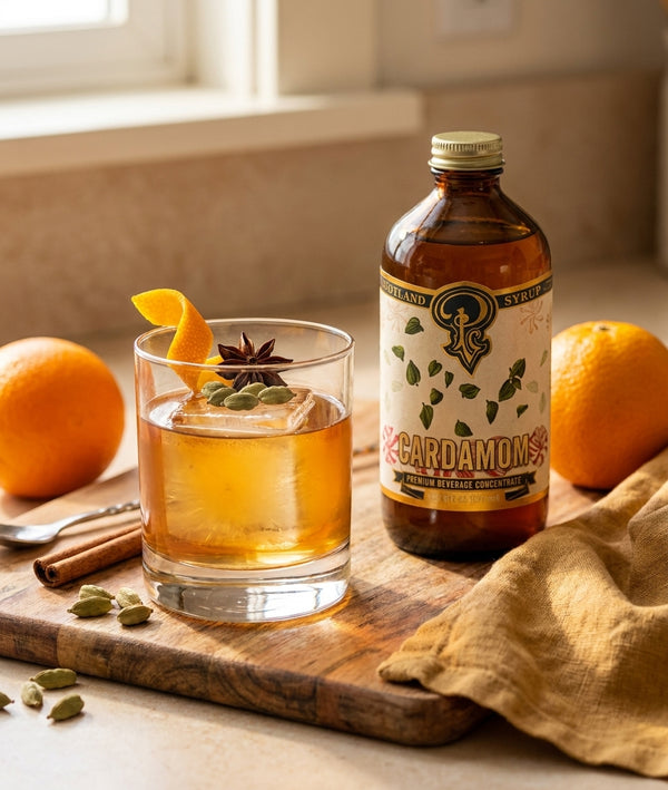 Cardamom syrup for cocktails: warm & aromatic