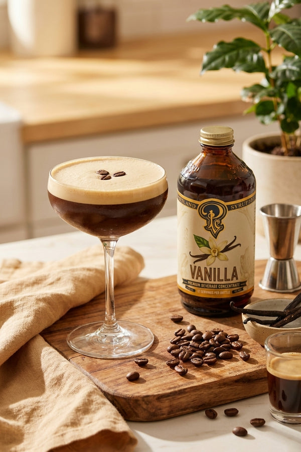 Vanilla syrup for espresso martinis: ratio & recipe