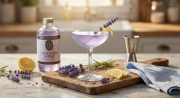 How to make a lavender martini with real syrup
