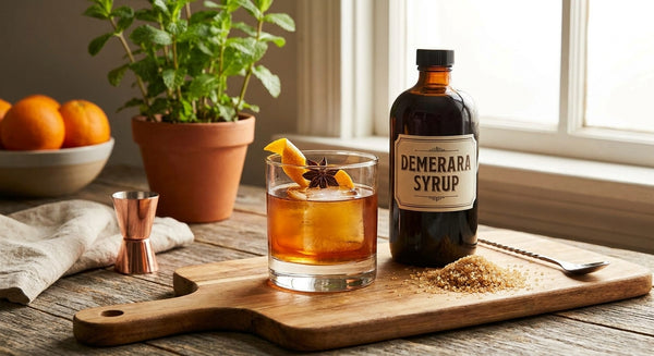 Demerara syrup for cocktails: rich sugar, deeper flavor