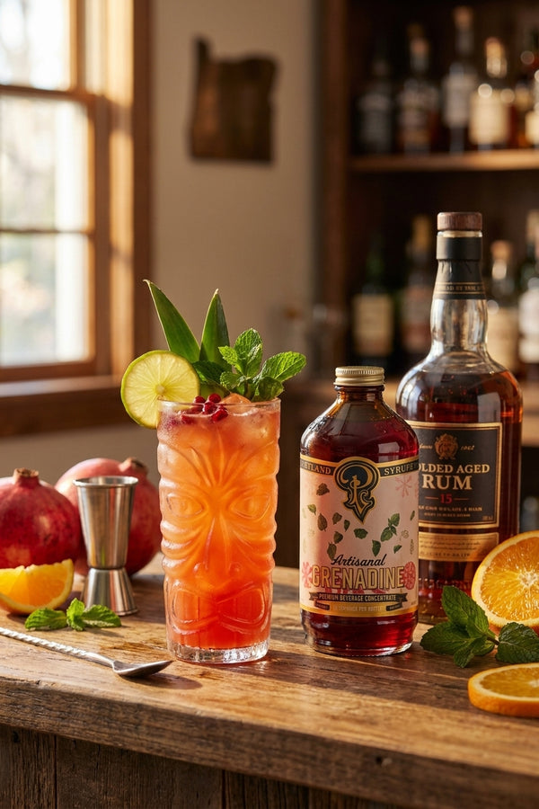 Grenadine syrup for rum cocktails: 8 classic pours