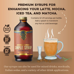 Brown Sugar Simple Syrup 12oz Case of 6 — view 3