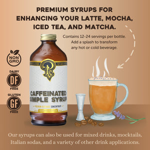 Caffeinated Simple Syrup 12oz Case of 6 — view 3
