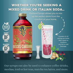 Hibiscus Cardamom Syrup 12oz Case of 6 — view 3