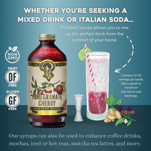 Pomegranate Cherry Syrup 12oz Case of 6 — view 3