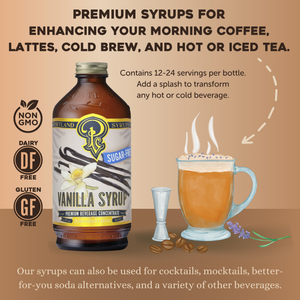 Sugar Free Vanilla Syrup 12oz Case of 6 — view 2