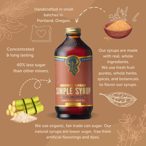 Brown Sugar Simple Syrup 12oz Case of 6