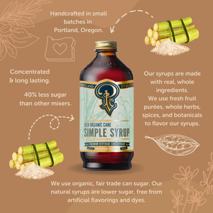 Cane Sugar  Simple Syrup 12oz Case of 6