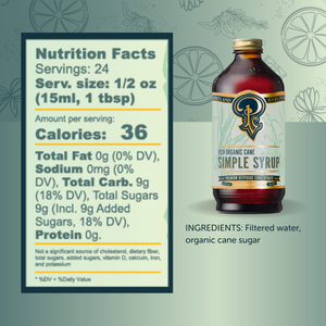 Cane Sugar Simple Syrup - 64oz Case of 2 — view 2