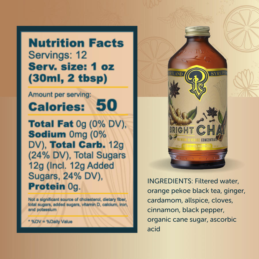 Chai Syrup 12oz Case of 6