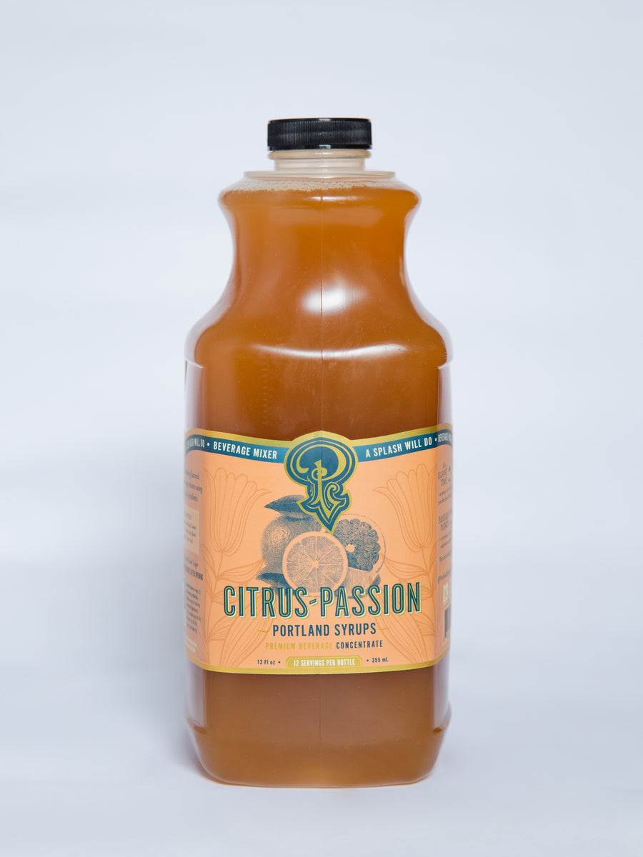 Passion Fruit Citrus Syrup - 64oz Case of 2