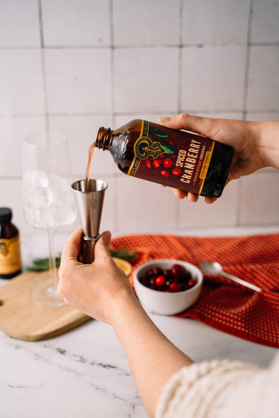 Spiced Cranberry Syrup 12oz Case of 6