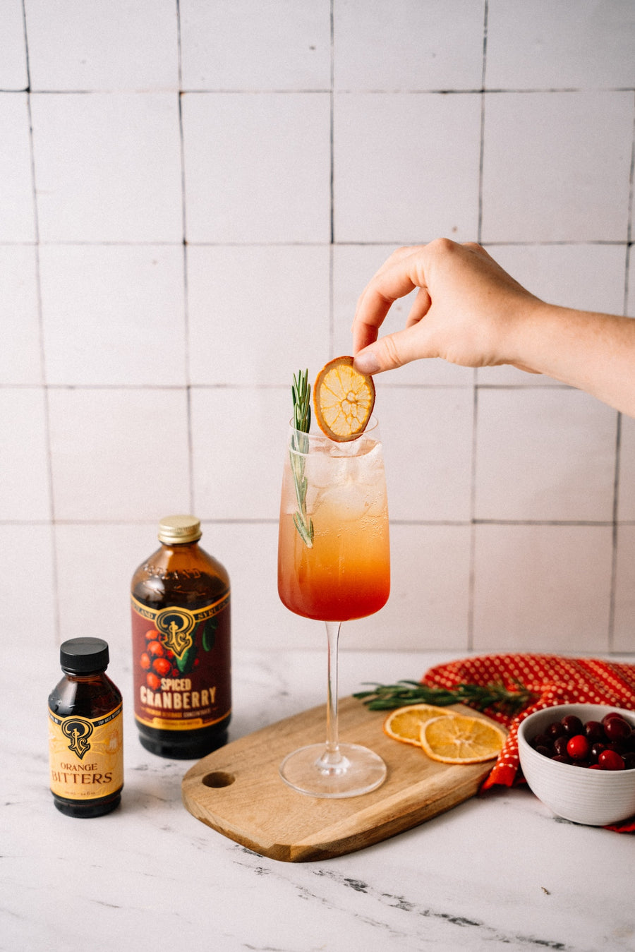 Spiced Cranberry Syrup 12oz Case of 6