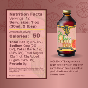 Grapefruit Tonic Syrup 12oz Case of 6 — view 2