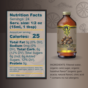 Hazelnut Syrup 12oz Case of 6 — view 2
