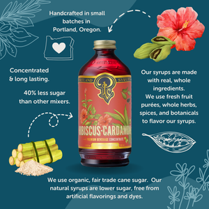 Hibiscus Cardamom Syrup 12oz Case of 6 — view 4