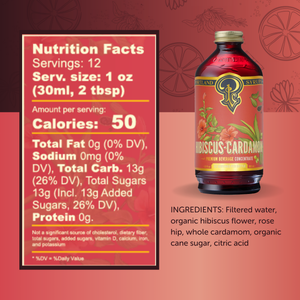 Hibiscus Cardamom Syrup 12oz Case of 6 — view 2
