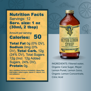 Meyer Lemon Syrup 12oz Case of 6 — view 2