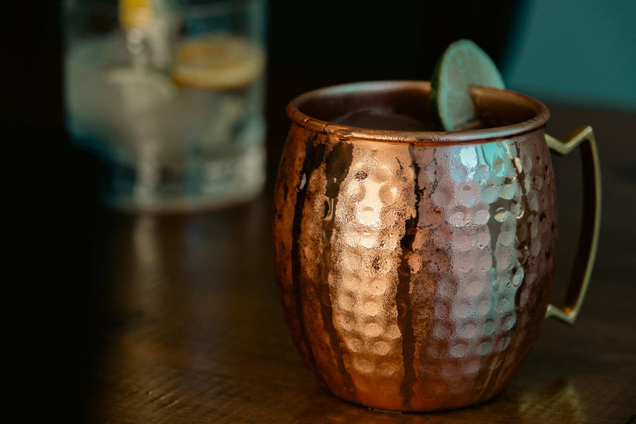 Solid Copper Hammered Mule Mug