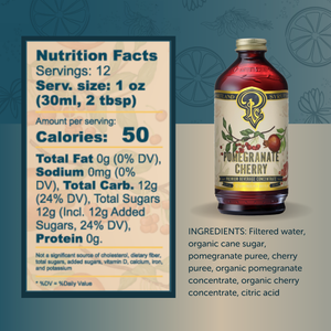 Pomegranate Cherry Syrup 12oz Case of 6 — view 2