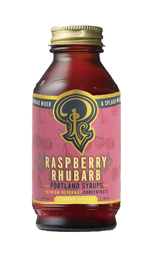 Raspberry Rhubarb Syrup - 3.4 oz Case of 12 — view 1