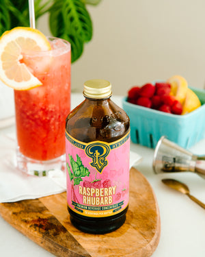 Raspberry Rhubarb Syrup 12oz Case of 6 — view 6