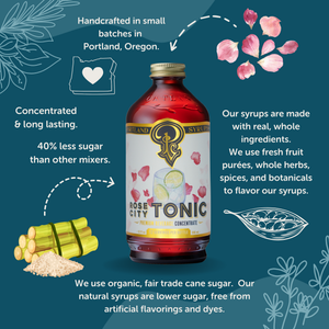 Rose City Tonic Syrup 12oz Case of 6 — view 4