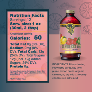 Strawberry lemon Lime Syrup 12oz Case of 6 — view 2
