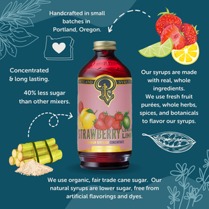 Strawberry lemon Lime Syrup 12oz Case of 6 — view 4
